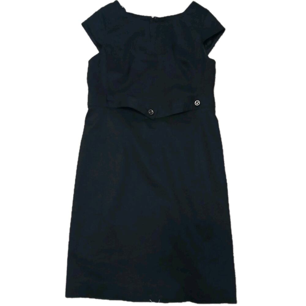 Talbots Petites 8P Black Dress NWT $149 Belted Classic Work Career‎ Minimalist